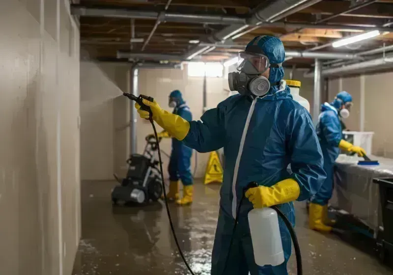 Basement Sanitization and Antimicrobial Treatment process in Ferndale, MD